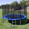 12' Round Trampoline Set With Safety Enclosure, Padding & Ladder